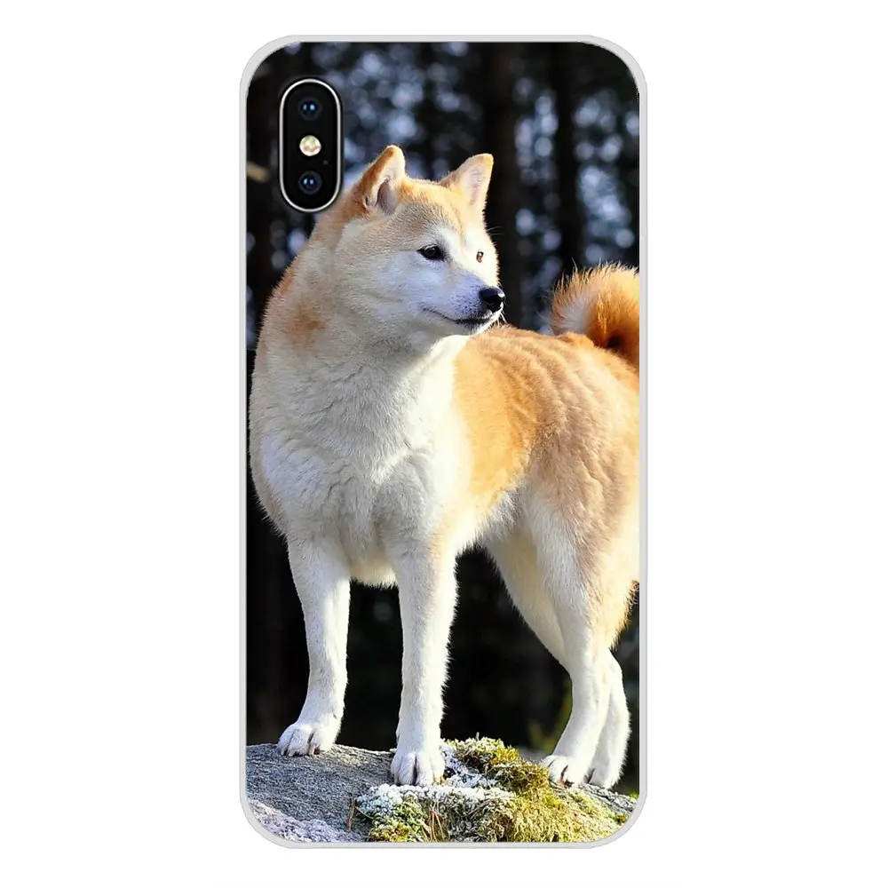 Silicone Phone Cases Cover For Xiaomi Mi6 A1 5X 6X Redmi Note 5 5A 4X 4A 4 3 Plus Pro pocophone F1 Animal Cute Dog Akita Painted | Мобильные