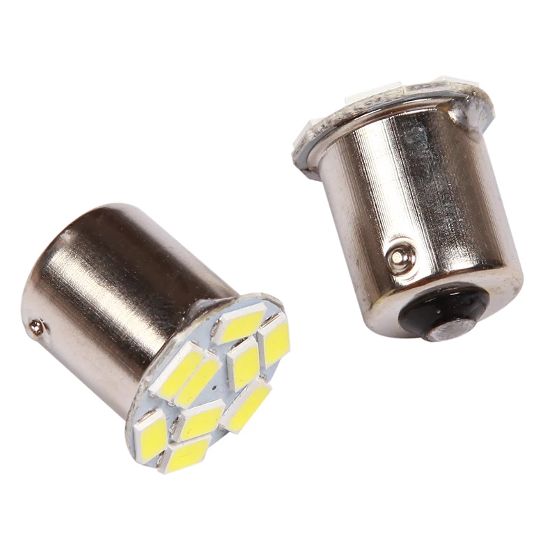 LYMOYO 10 шт. ba15s 1156 P21W 9 светодиодов 5730 9smd желтая автомобильная светодиодная лампа для