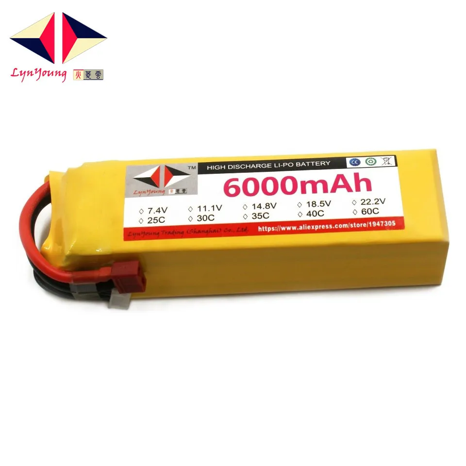 HX Lipo Battery 4S 14.8V 6000mah 40C For RC Drone Quadcopter Helicopter Airplane Boat Car Remote Control Toys | Игрушки и хобби