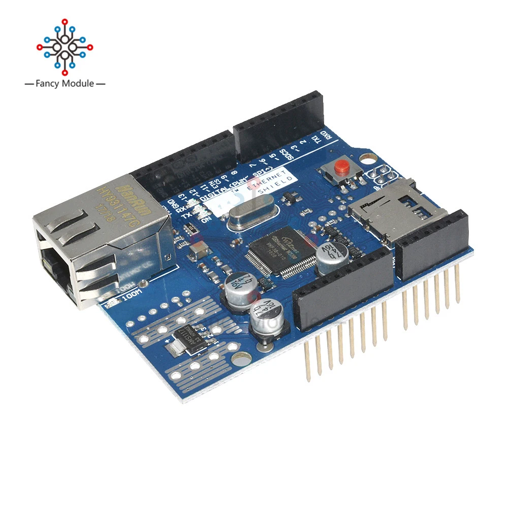 Сетевая плата W5100 R3 для Arduino UNO Duem Mega 2560 защитный модуль локальной сети Ethernet с