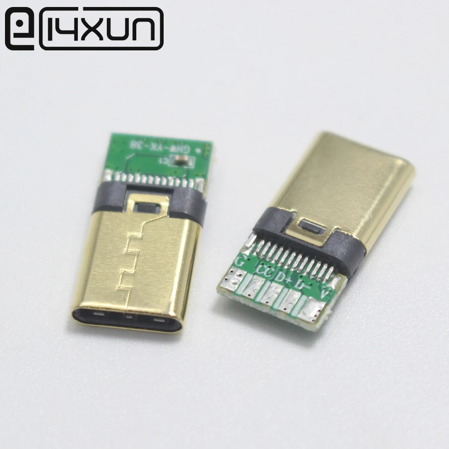 4 шт. DIY OTG Φ 5Pin сварочная штепсельная Вилка USB 3 1 Type C Коннектор с PCB платой