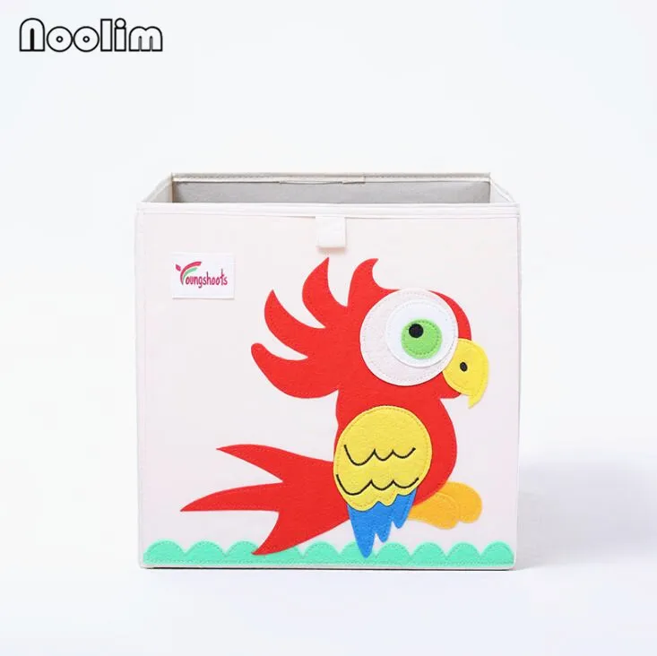 23 NOOLIM 3D вышивка мультфильм животное складной ящик для хранения большая корзина для хранения белья разное детская одежда игрушки книга органайзер для хранения - Цвет: 23