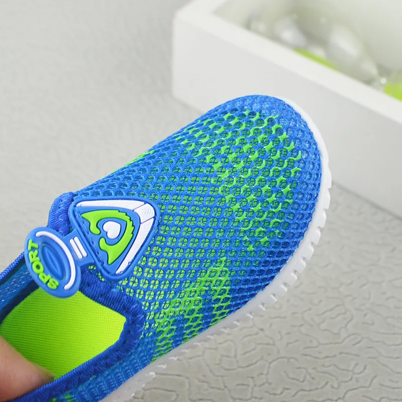 

Summer Kids Baby Infant Toddlers Air Mesh Cool Breathable Sneakers Sport Leisure Soft Running Slip on Shoes