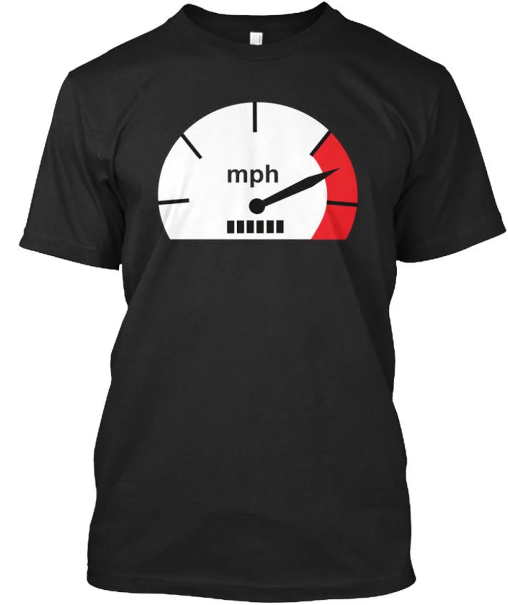 

Fashion Round Neck Clothes Speed - Mph Standard Unisex T-Shirt Summer Tee Shirt