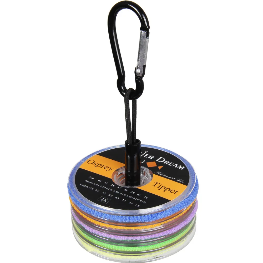

Tippet Fly Line 2 3 4 5 6X Nylon Clear 55yds/50m Fly Fishing Tippet Line with Copper Tippet Holder