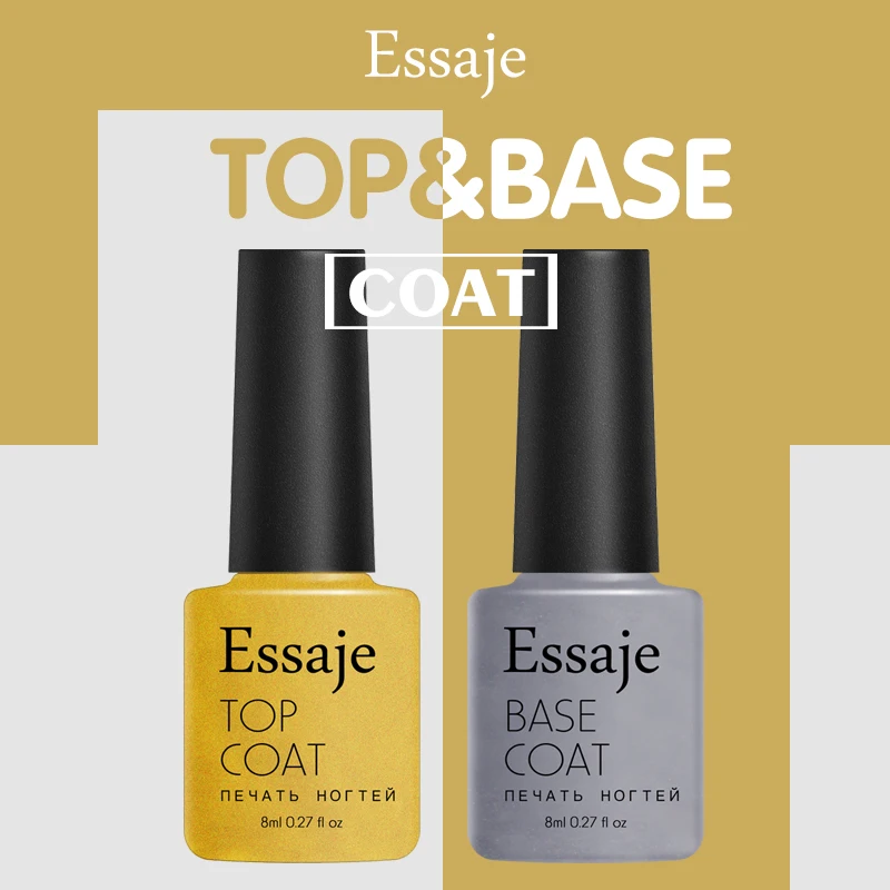 Essaje верхней и нижней пальто Lucky ногтей гель здоровый экологичный лак для маникюр