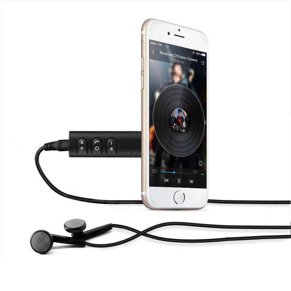 Mini Wireless Bluetooth Car Kit Hands Free 3.5mm Jack AUX Audio Receiver Adapter | Электроника