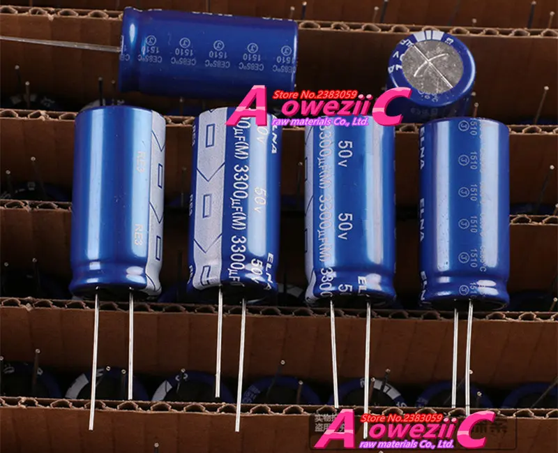 Aoweziic 10 шт. новые импортные оригинальные 50 в 3300 мкФ 18X35 RE3 серии аудио частоты обжига электролитический конденсатор импорт 85 градусов