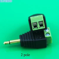 video av balun 3 5mm 2 3 4 pole stereo male to av screw terminal stereo jack 3 5mm female 3 pin terminal block plug connector