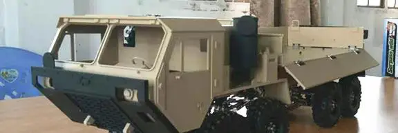 body only 1/10 Масштаб RC Rock Cralwer Truck 8x8 RC8WD комплекты кузова и рамы для шасси, военный тягач для Cross Capo AXIAL RC8WD - Цвет: body only