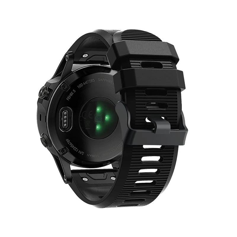26 22 20 мм ремешок для garmin fenix 5 5X 5S Plus 3 3HR часы Quick fit Силиконовый Easyfit наручные часы ремешок для garmin fenix 5x5 5S