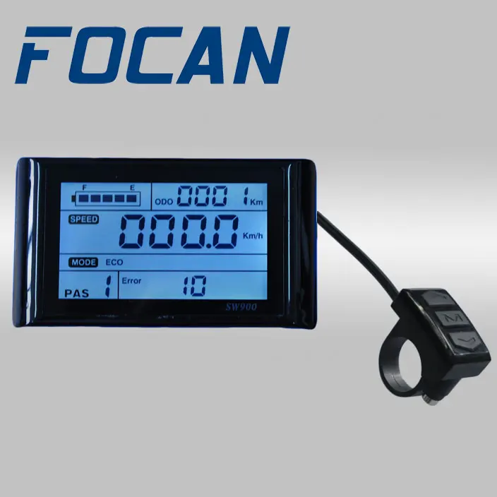 FOCAN 24 в 48 в 60 в 72 в SW900 большой экран ЖК-дисплей метр для электровелосипеда скутера