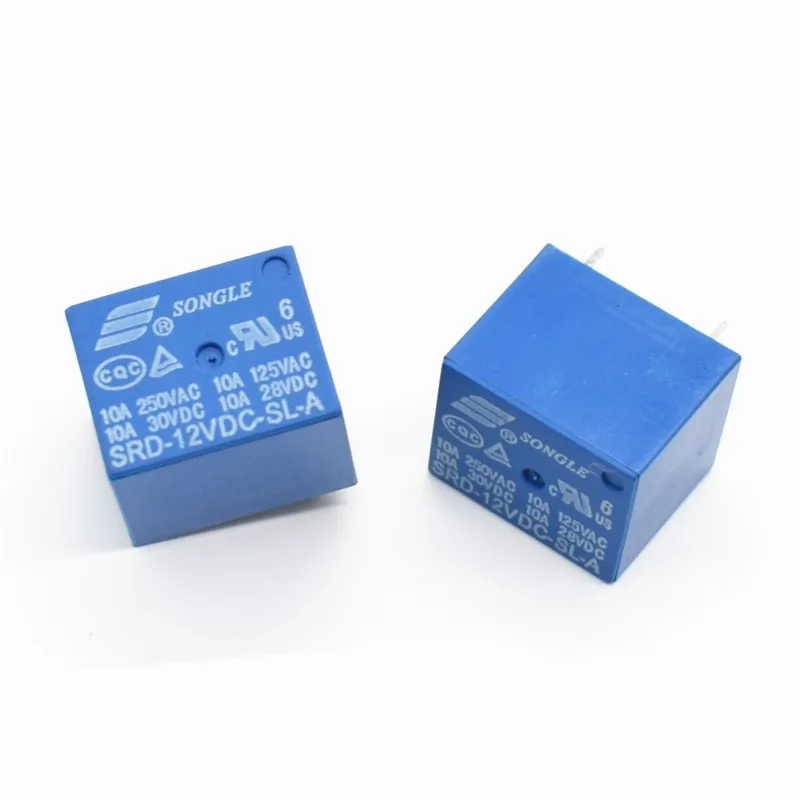SONGLE 12V DC Power Relay SRD-12VDC-SL-A, PCB Type 250V 10A 4-Pin image 4