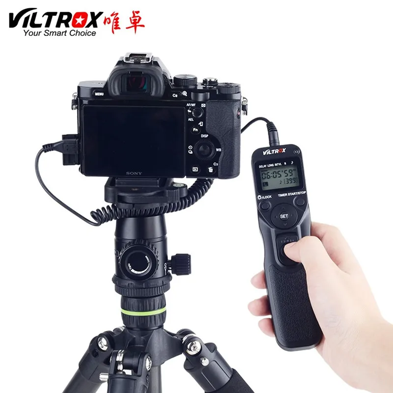 Таймер VILTROX с дистанционным управлением Интервалометр затвора для замедленной