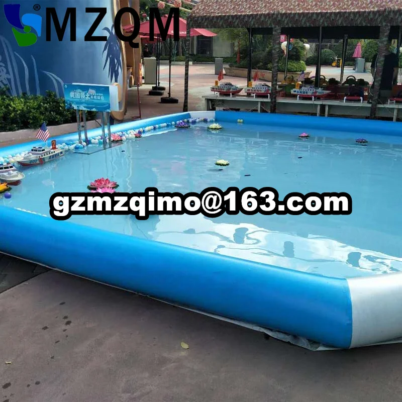 

MZQM 4x4m/5x5m/6x6m customized inflatable pool for sale, kids inflatable swimming pool, inflatable water pools