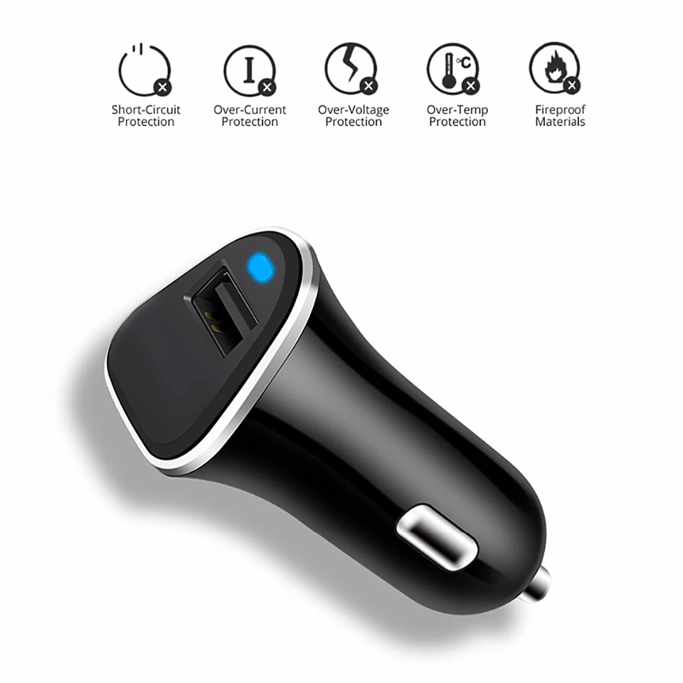 Автомобильное зарядное устройство Amstar 18 Вт быстрая зарядка 3 0 автомобильное QC3.0