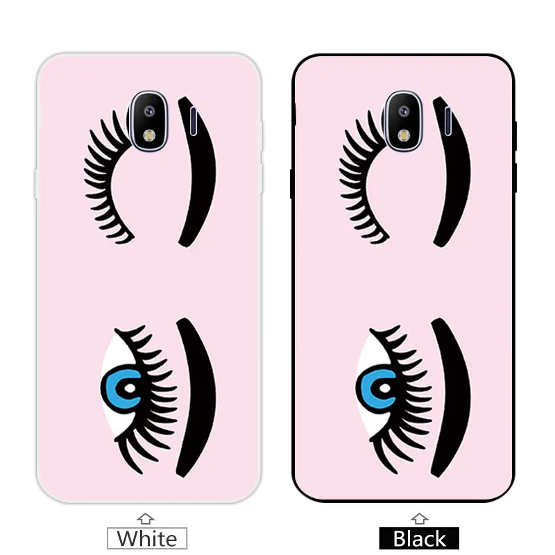 Задняя крышка для Fundas Galaxy J4 2018 J400 мультяшный чехол 5 дюймов Samsung SM-J400F черный