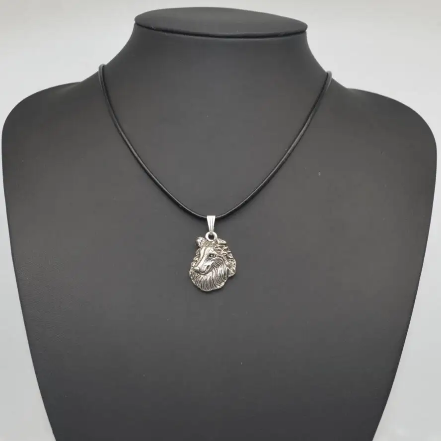 Wholesale Handmade Retro Rough Collie Pendant Necklace Female/Male Gift Jewelry Necklace--12pcs/Lot | Украшения и аксессуары