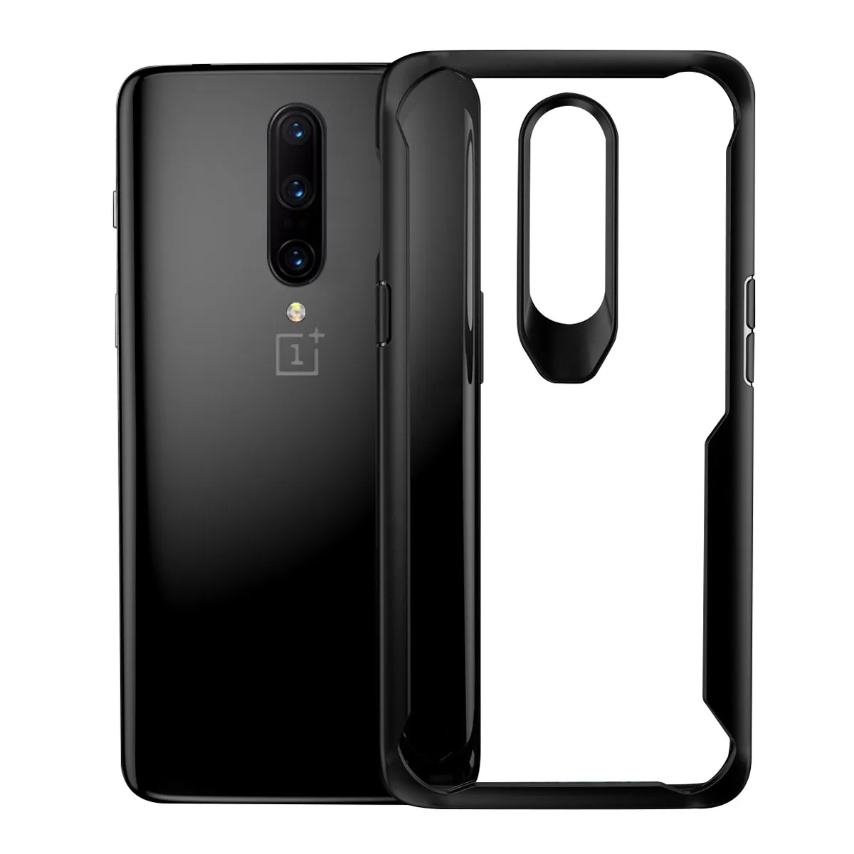Для Oneplus 7 Pro чехол Роскошный мягкий TPU + PC противоударный Прозрачный для задней