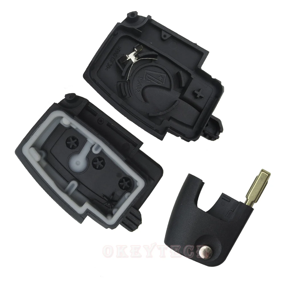 Okeytech 3-кнопочный Дистанционный Автоматический Складной автомобильный флип-ключ