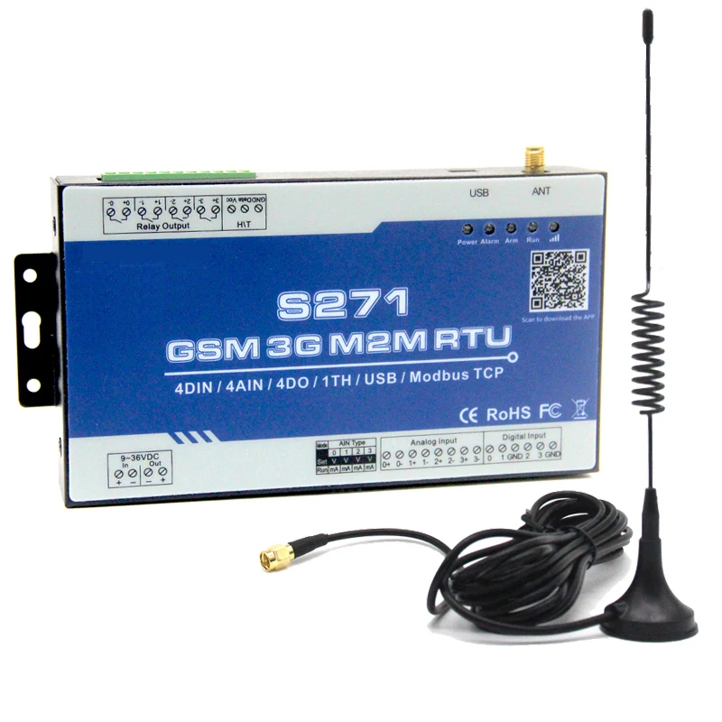 4G M2M RTU iot устройства SMS контроллер беспроводной пульт дистанционного управления IO