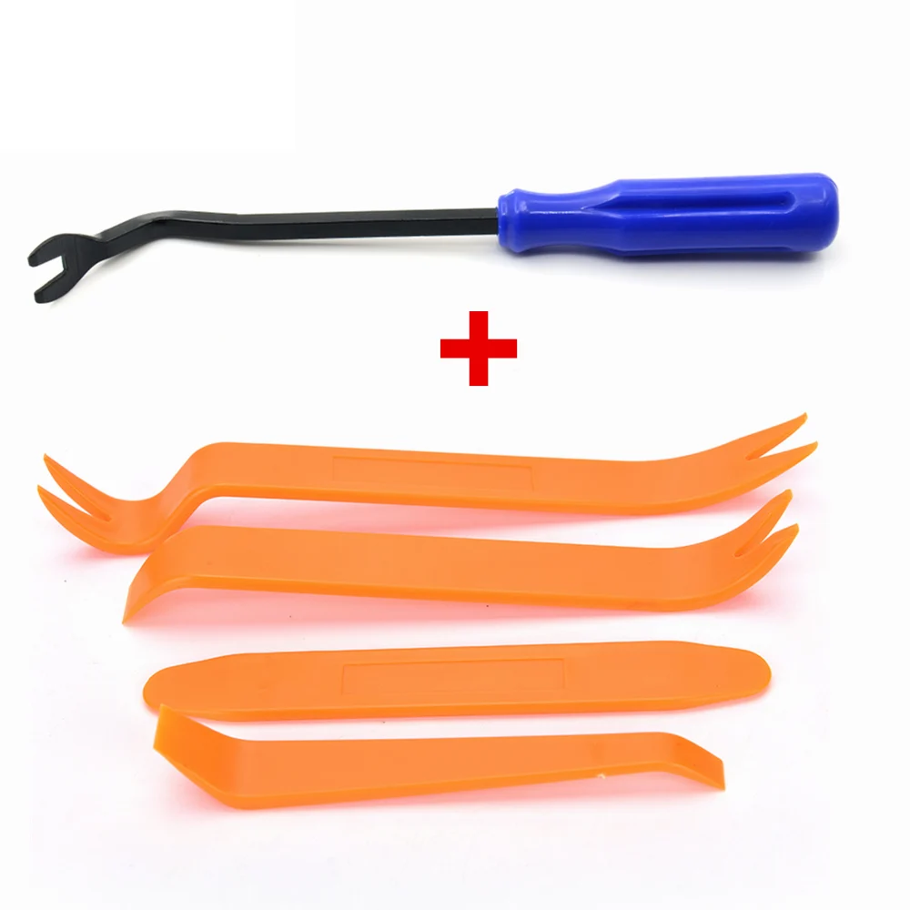 blue Removal tool 4p Синий автомобиль инструмент для удаления+ 4 шт./компл. Портативный автомобиля Панель аудио набор инструментов для удаления комплект практичный Автомобильный ремонт ручные инструменты - Цвет: blue Removal tool 4p