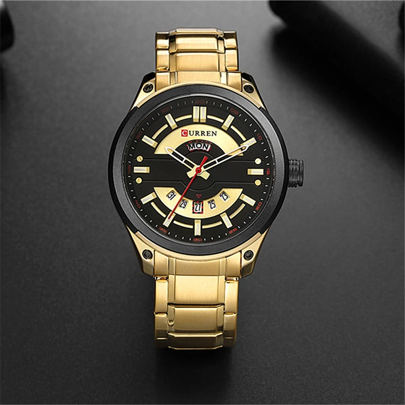 Relojes CURREN 2018 часы мужские модные кварцевые с календарем нержавеющая сталь бизнес