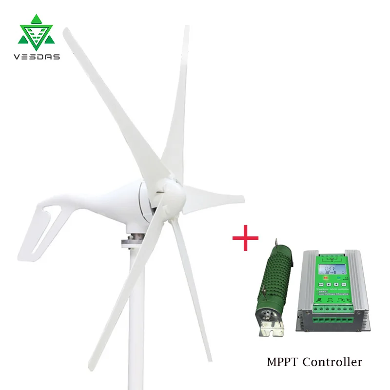 400W 12 W/24VAC ветровая турбина со слежением за максимальной точкой мощности ветро