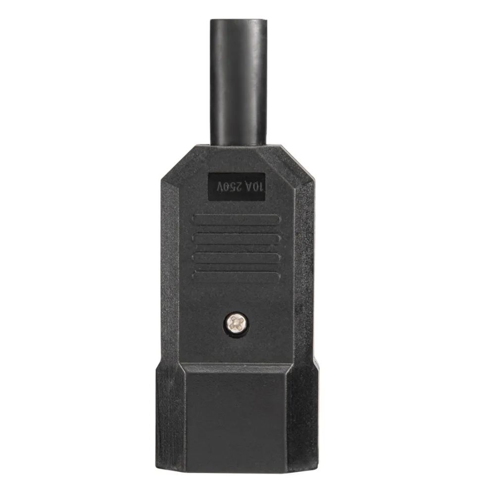 Uxcell 10 шт./лот 3 клеммы IEC 320 C14 адаптер 8 мм AC 250 В 10A штекер подходит для UPS осветительного оборудования силовые устройства