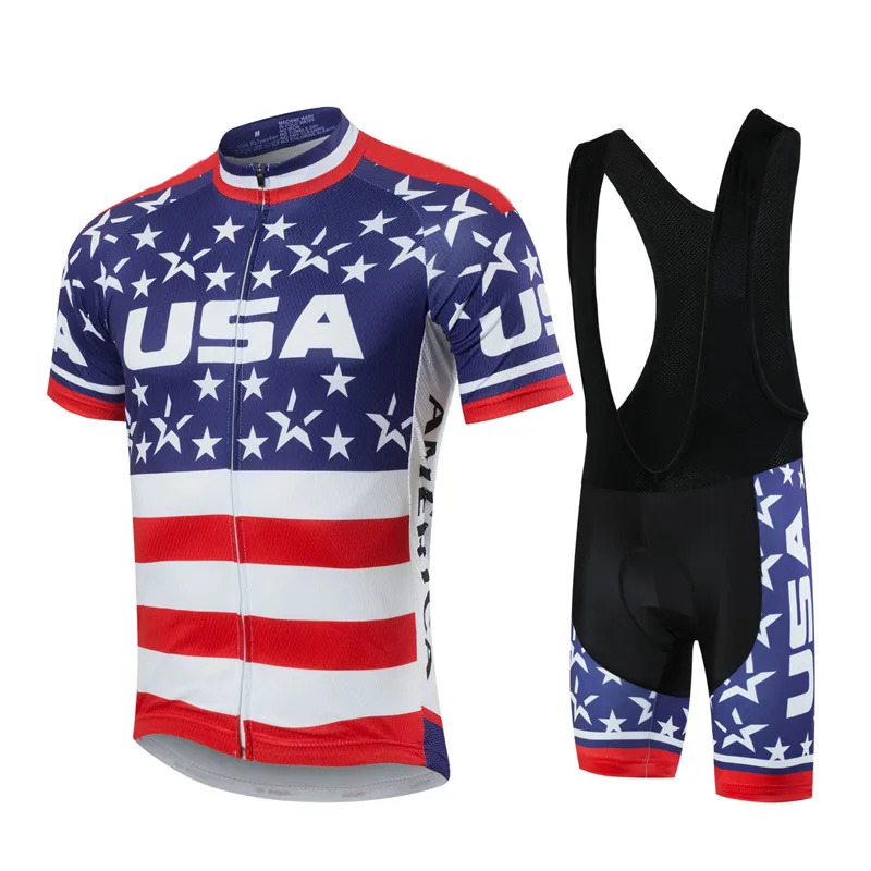 Национальная Команда США одежда для велоспорта с коротким рукавом Pro Team Mtb Джерси