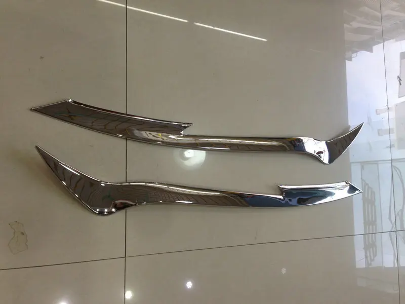 Chrome головной свет фар крышка век Накладка для 2013 2014 TOYOTA RAV4 RAV 4 высокого качества
