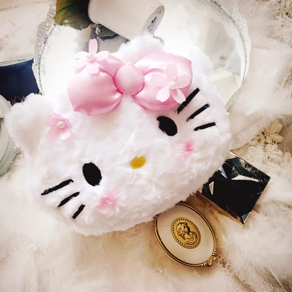 Мультфильм милый hello kitty Макияж сумки Мелодия бантом вечерняя сумка Макияж сумка сладкие клатчи леди Свадебный Кошелек хранилище посылка