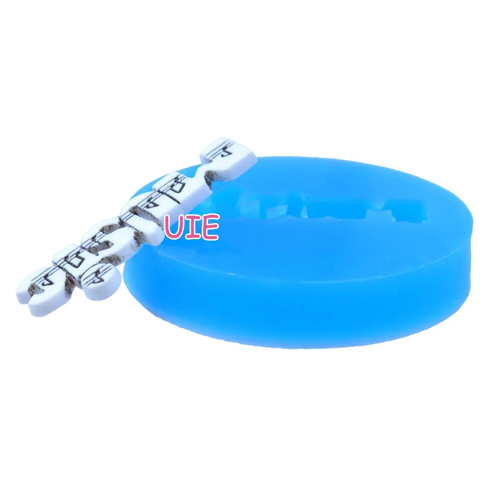 PYL253U 39 2 мм музыкальная силиконовая формочка-для топпера для кексов мастики глины