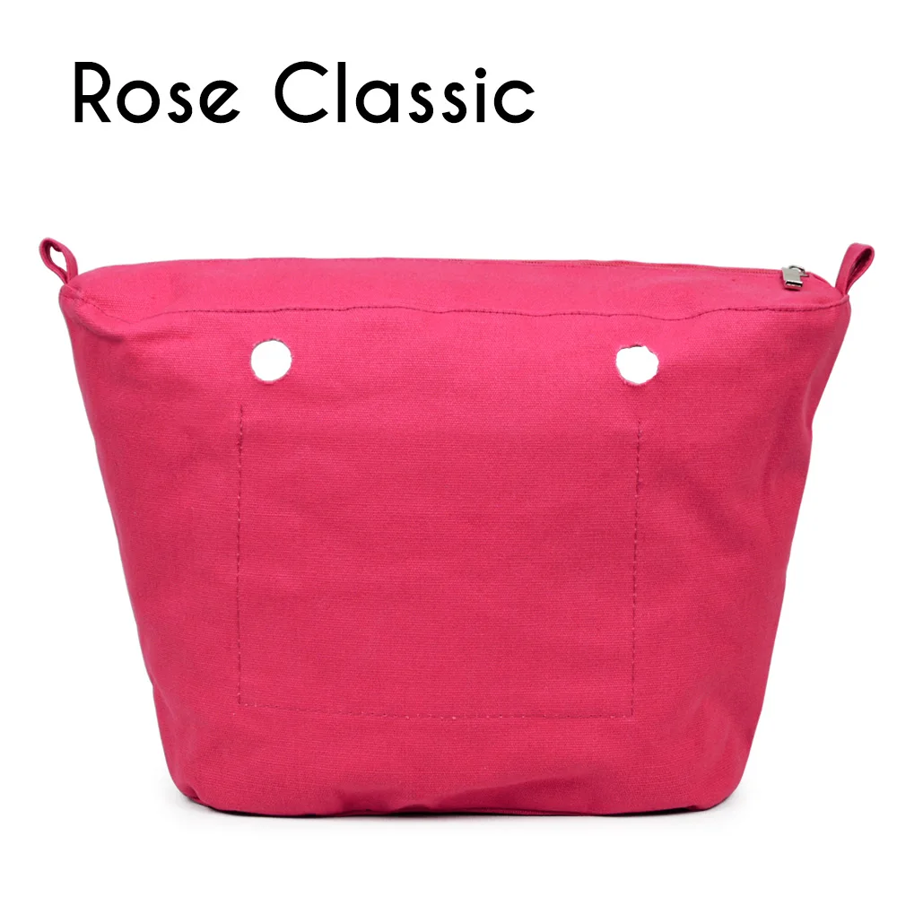 Rose Classic TANQU новая водонепроницаемая внутренняя подкладка вставка карман на молнии для классического мини Obag холст внутренний карман для O сумка - Цвет: Rose Classic