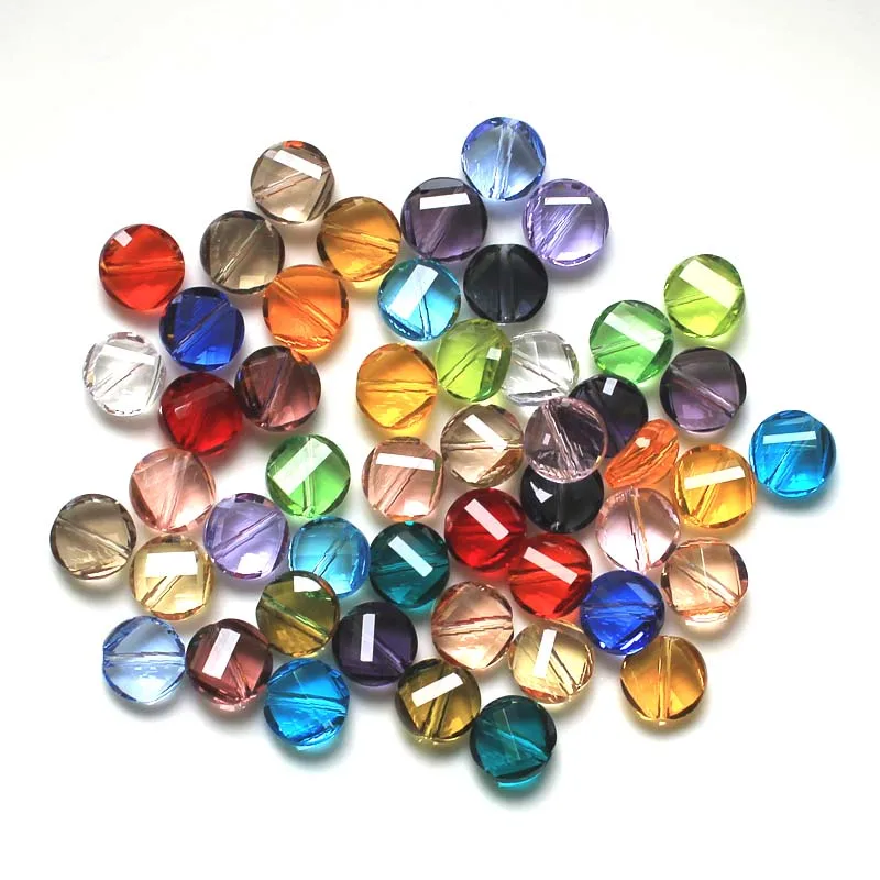 Shangquan Twist Shape AAA Austrian crystal beads 10mm 50pcs Button glass for jewelry making bracelet DIY | Украшения и аксессуары