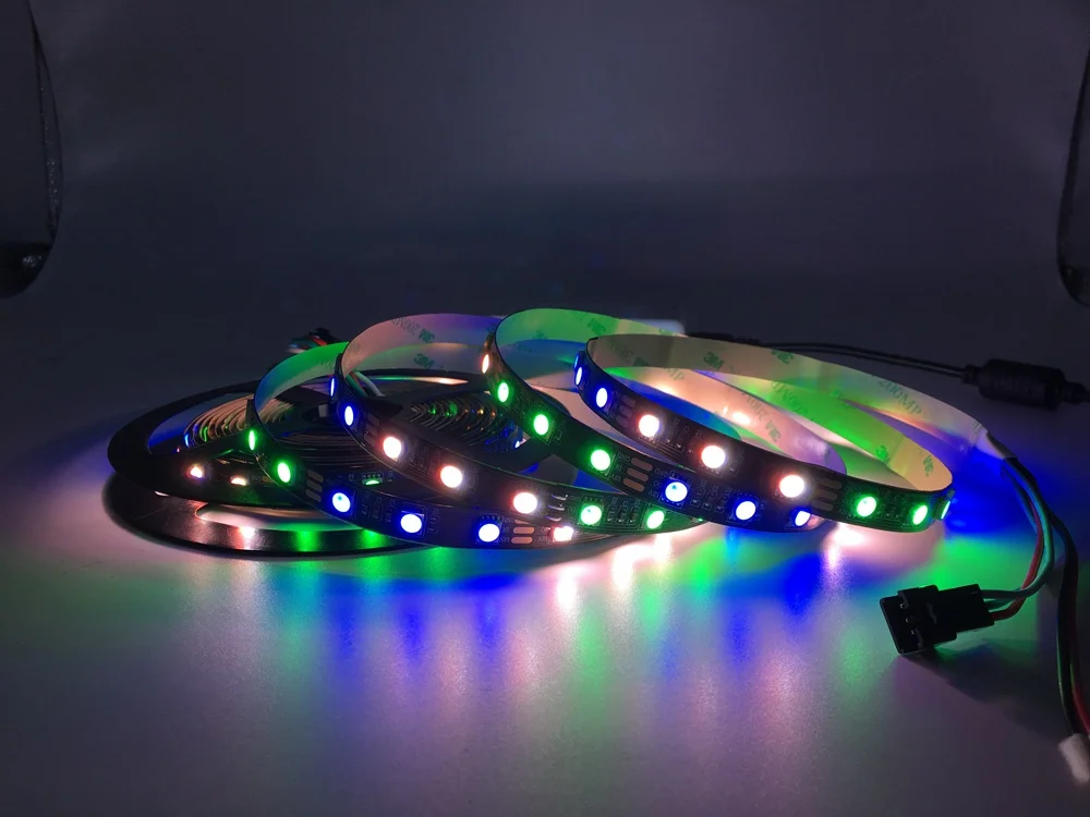 DC12V SK6812 5050SMD RGBW(аналогичный WS2812b) 4 в 1 60 светодиодов/Pisxels/m; индивидуальная Адресуемая Светодиодная лента IP30/IP65/IP67