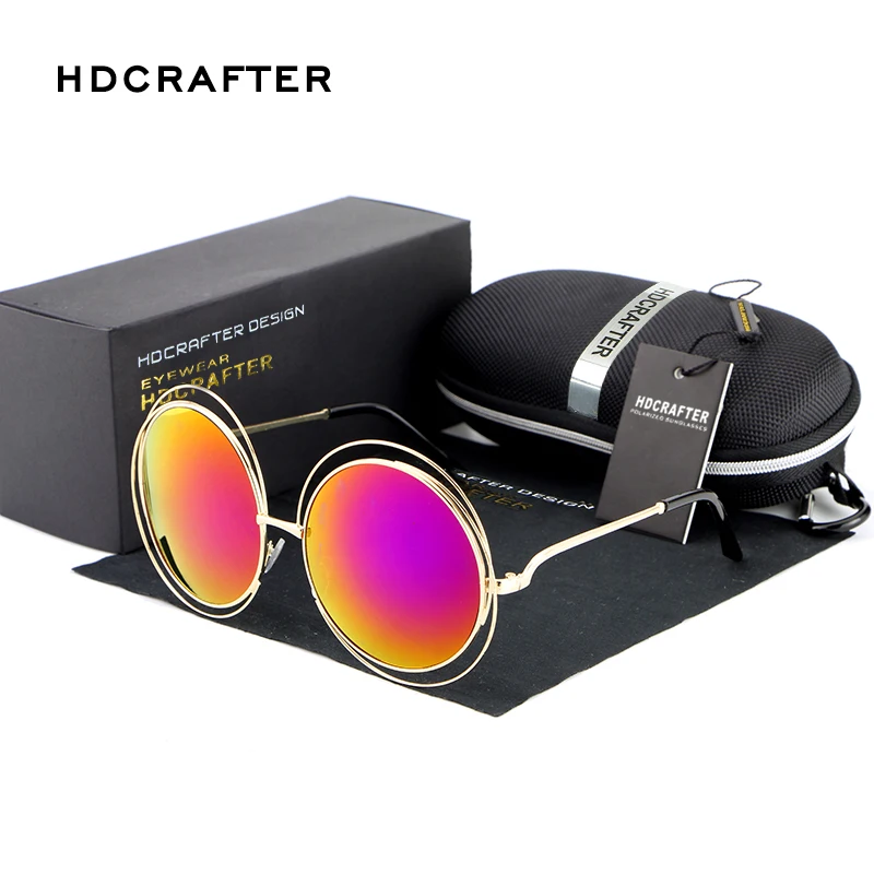 Бесплатная доставка Новые Модные солнцезащитные очки для женщин круглые