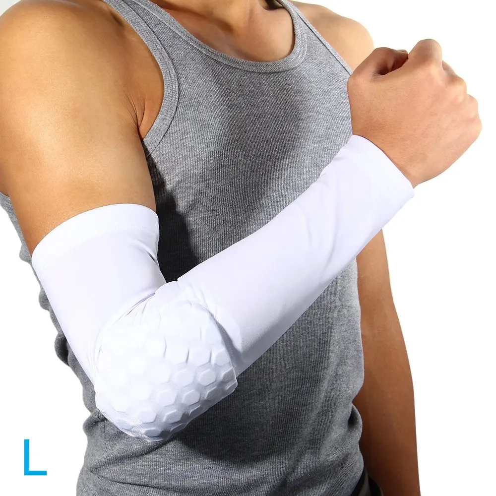 Неломающийся Упругие Тренажерный Зал Спортивный Длинная Рука Рукав Поддержка