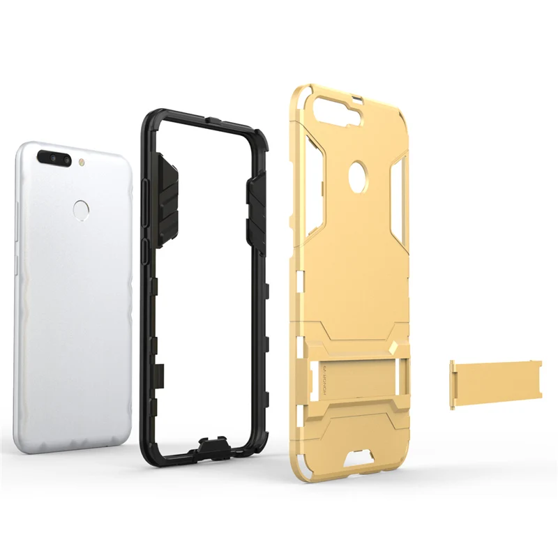 2 в 1 Жесткий ПК + Мягкий Силиконовый ТПУ прочный резиновый чехол с подставкой для