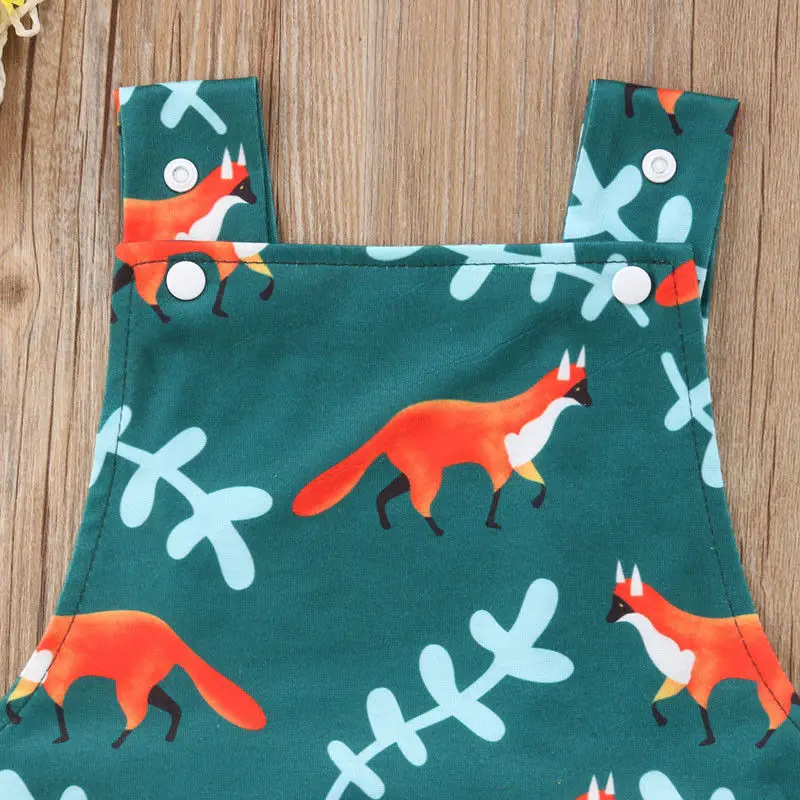 Продавец новорожденных мальчиков комбинезон с лисичкой боди одежда комбинезоны