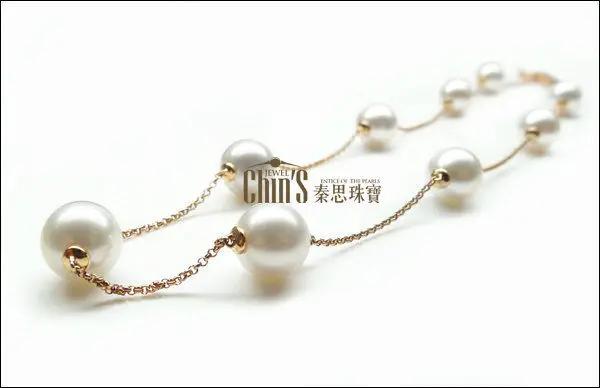 Жемчужное Ожерелье Akoya 8 5 мм круглое белое розовое золото 18 К|necklace necklace|necklace 18knecklace