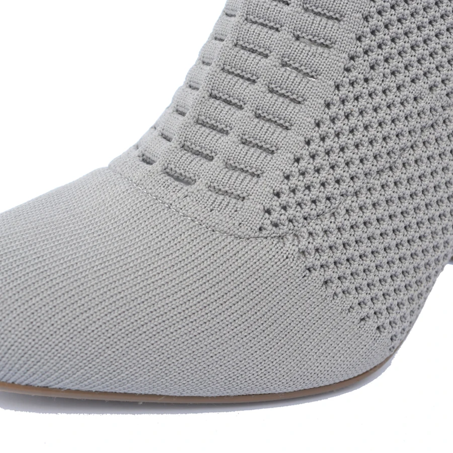 NINGUTA женские сапоги на высоком каблуке вязаные осенние модные 36 42|boots women shoes|shoes