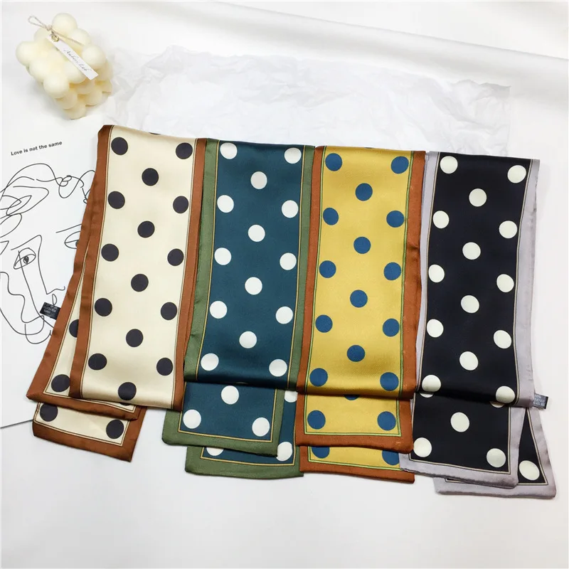 RUBY VICKY Spring And Autumn Narrow Strip Scarf Summer Belt Ribbon Bag Decorative Small Silk Female | Аксессуары для одежды