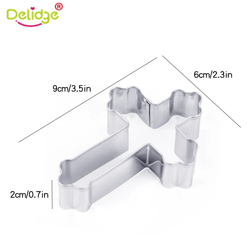 Delidge 1 шт. нож для печенья в форме Креста украшение торта мастикой из нержавеющей