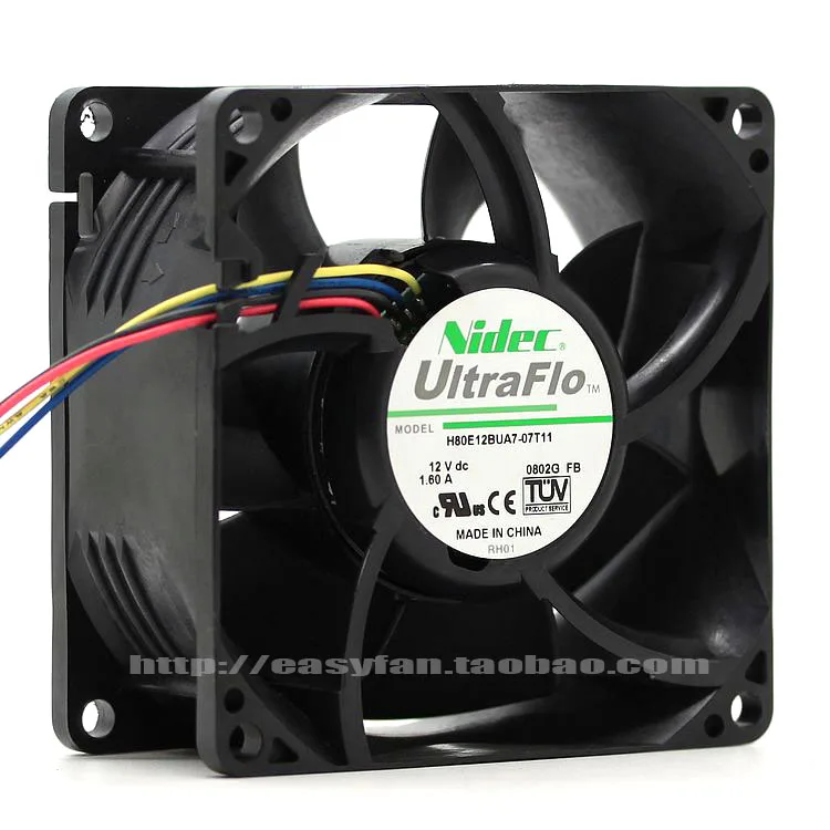 Новый NIDEC 8038 12V 1.60A H80E12BUA7-07T11 для DELL C2100 Вентилятор охлаждения