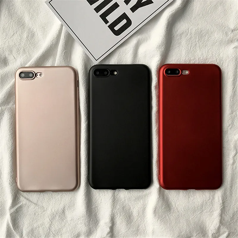 Роскошные ультра тонкий противоударный чехол для iPhone 8 6s 7 плюс покрытие ТПУ Броня