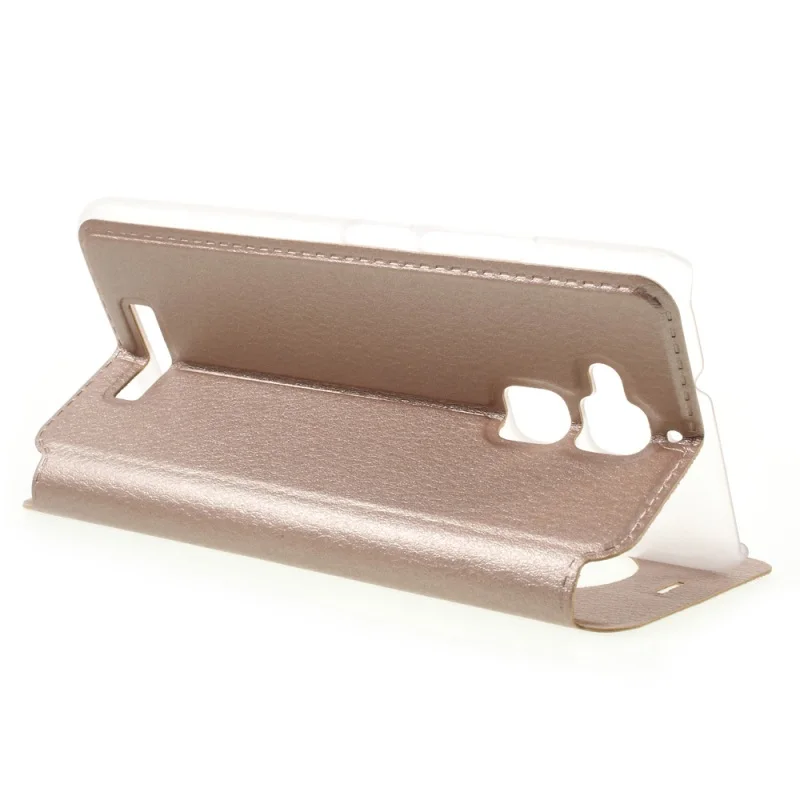 DULCII for Asus Zenfone 3 Max ZC520TL Case 5.2 Hollow View Window PU Leather Stand Flip Phone Cover Coque | Мобильные телефоны и
