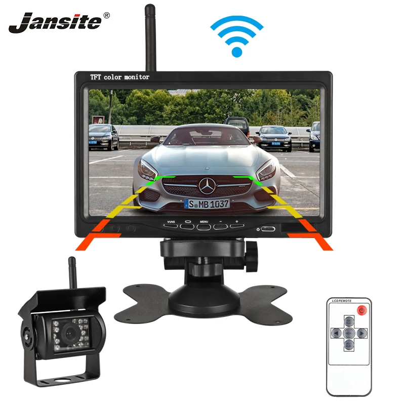 Jansite 7 &quotTFT LCD беспроводной автомобильный монитор дисплей камера s Обратная