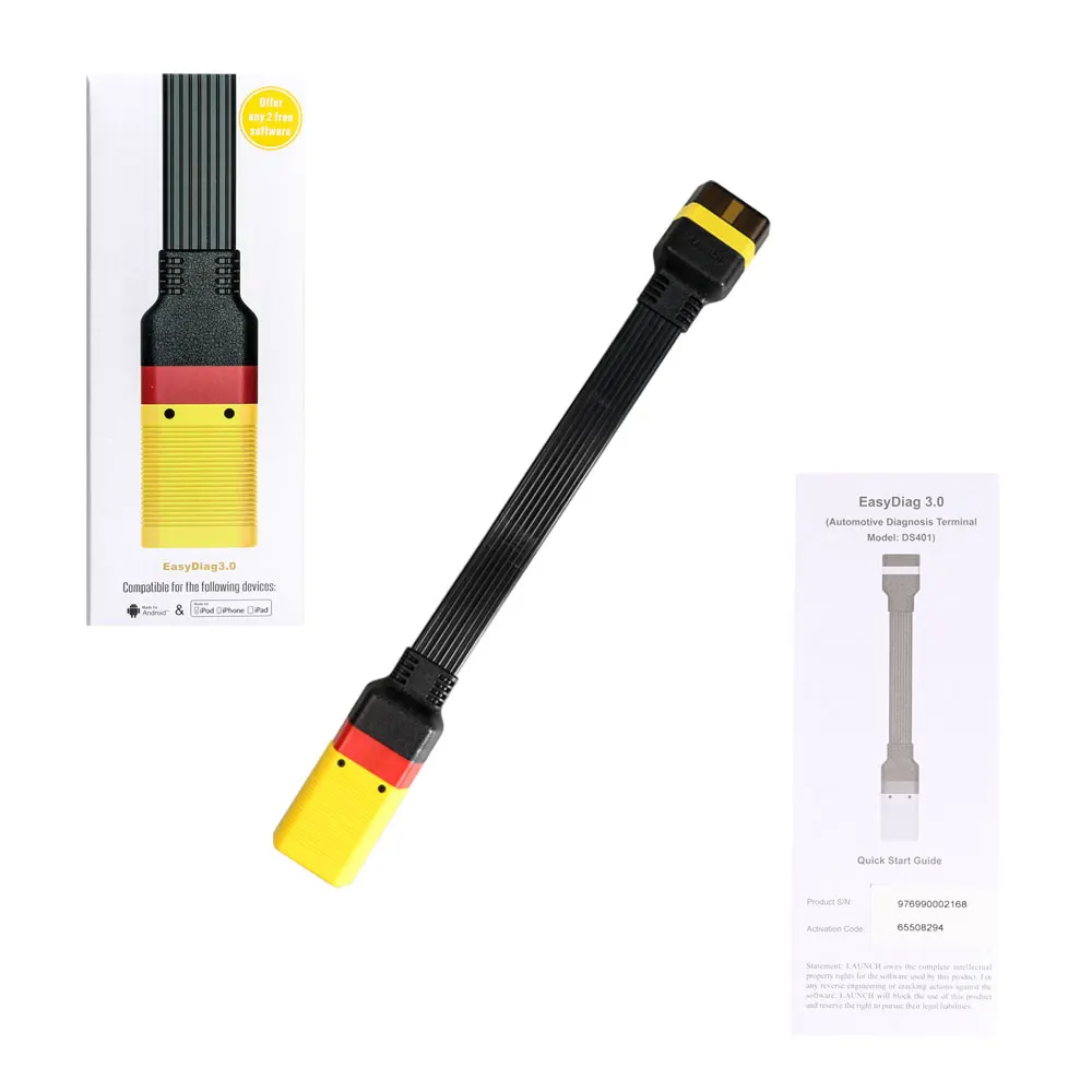 2018 X431 Launch Easy diag EasyDiag 3.0/Plus OBDII Bluetooth Code Reader Android iOS Scanner update online with warranty |