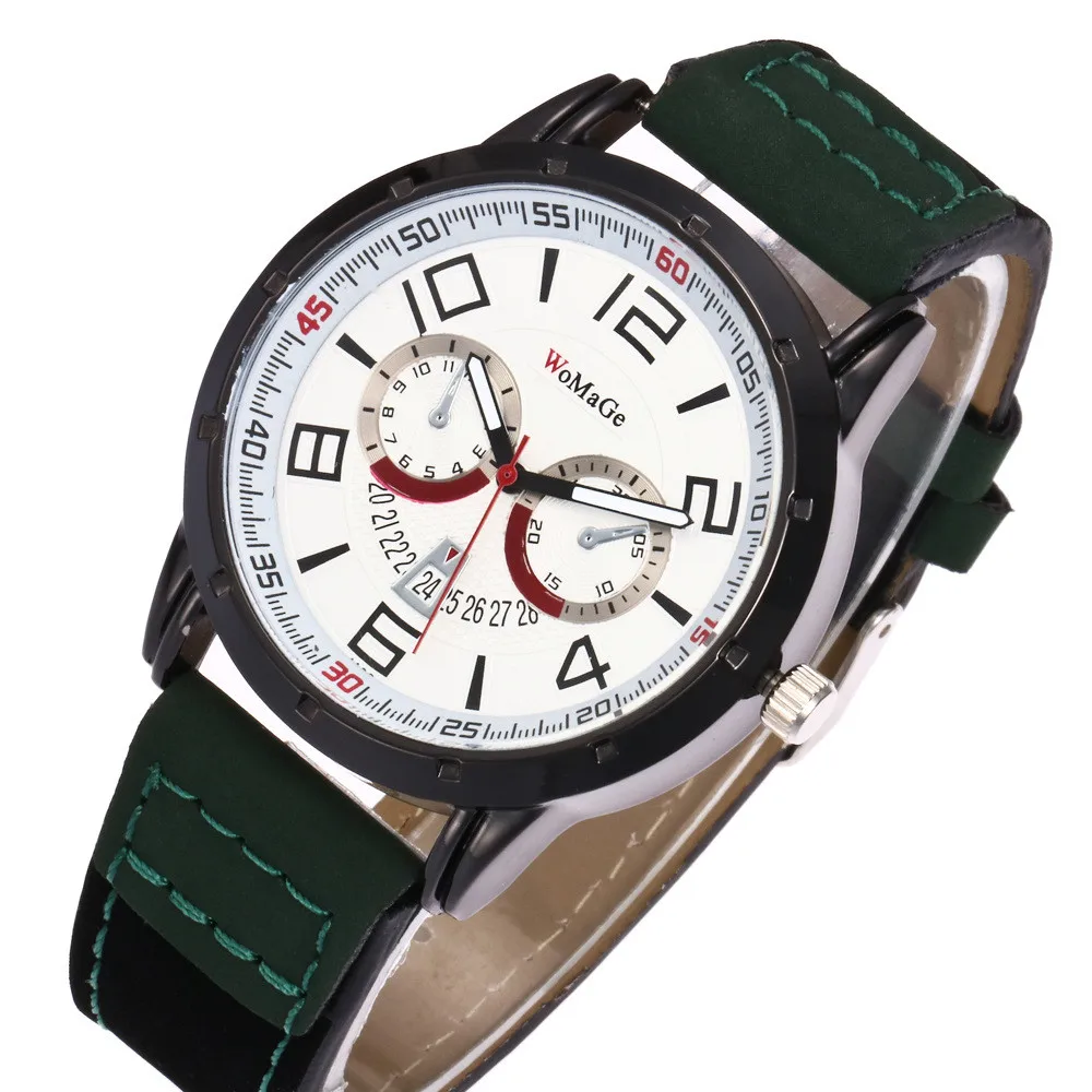 

Fashion Trend Business Men's Quartz Watches Montre homme Leather Band Hot Sale Luxury Male Round Dial Clock Relogio Masculino